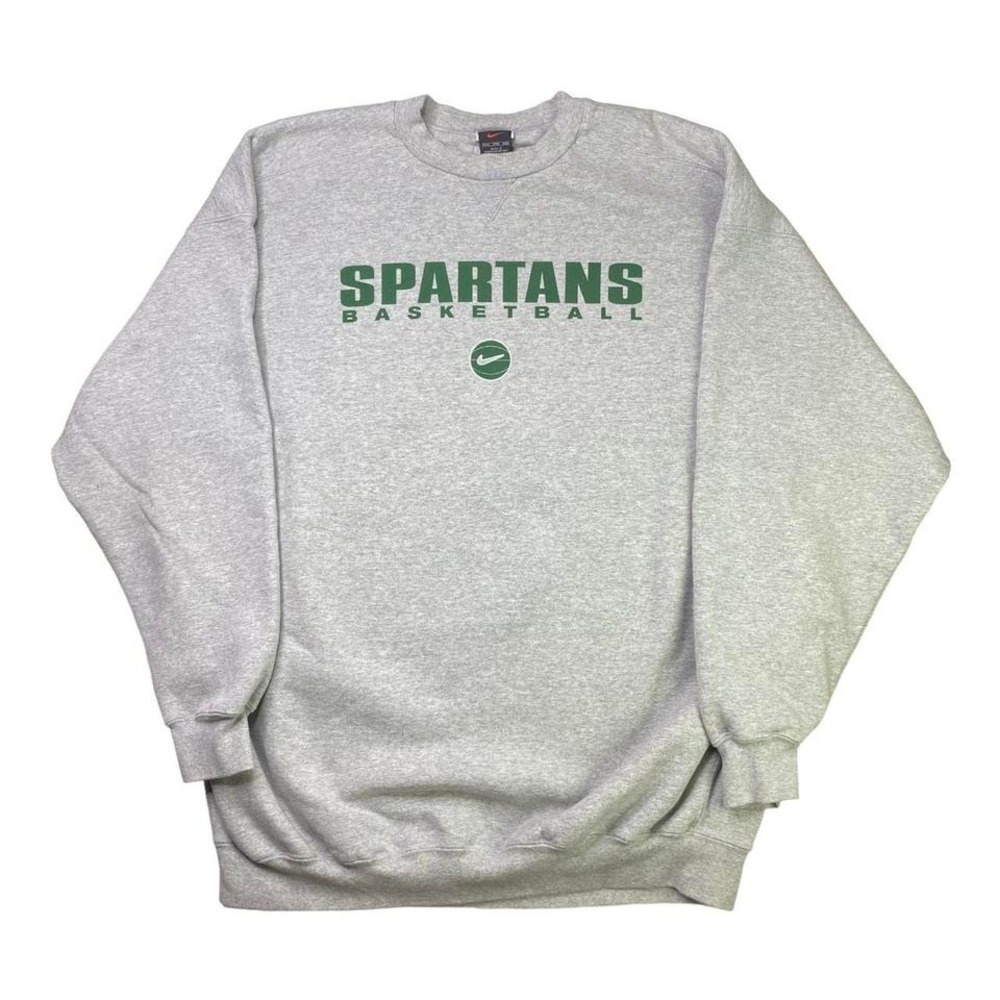 Vintage 2000s Michigan St Spartans‎ basketball sweater crewneck